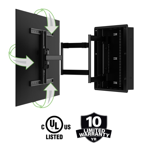 Sanus Premium Full Motion TV Wall Mount for Most 42"-85" TVs - Black