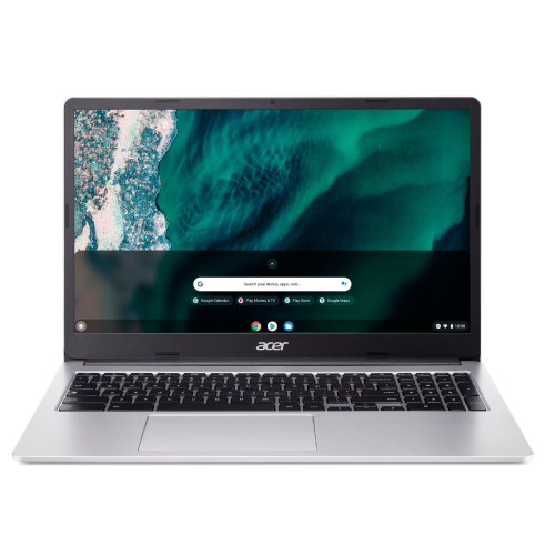 Acer 15,6 po HD Celeron N4020 Intel Carte graphique UHD 600 Go 4&nbsp;Go mémoire vive 128&nbsp;Go SSD se Chrome Argenté remis à neuf Bon état