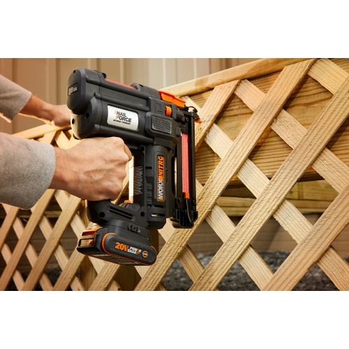 Worx WX844L Nitro 20V 18GA Narrow Crown Stapler-Tool + 2.0AH Battery