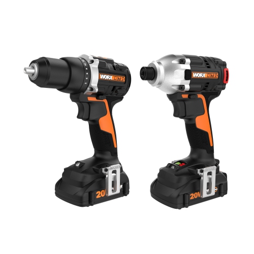 Worx WX960L Nitro 20V Power Share Impact Driver & Drill/ Driver Combo Kit