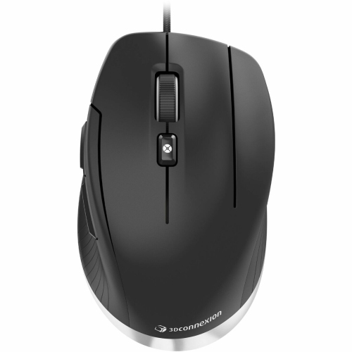 3Dconnexion CadMouse Compact 7200 DPI Wired Optical Mouse - Black -