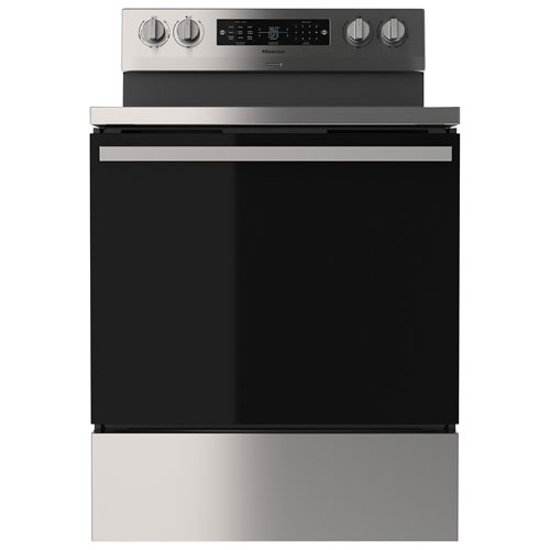 Image 1 de 10.. Cuisinière électrique autonome avec convection véritable et friture à l'air 5,8 pi³ 30 po de Hisense - Inox