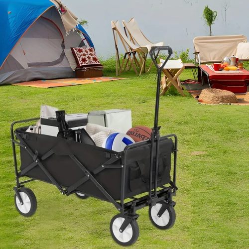 Chariot de jardin pliant | roues tout-terrain pliables pour la plage et l'épicerie