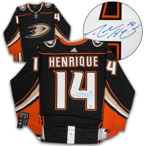 AJ SPORTS  Adam Henrique Anaheim Ducks Autographed Adidas Jersey In Multicolor