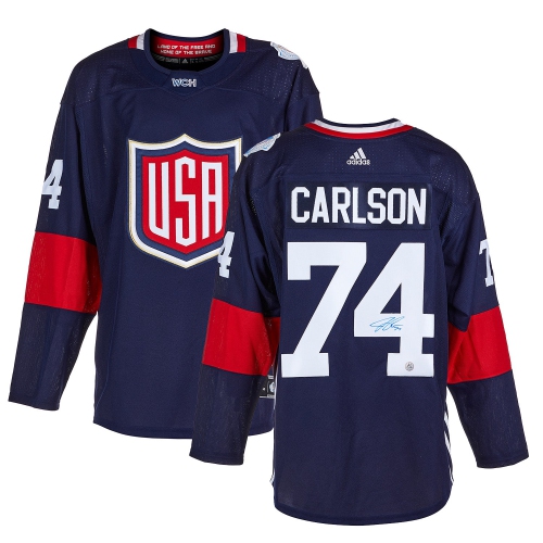 John Carlson Team USA Signed 2016 World Cup of Hockey adidas Jersey Best Buy Canada