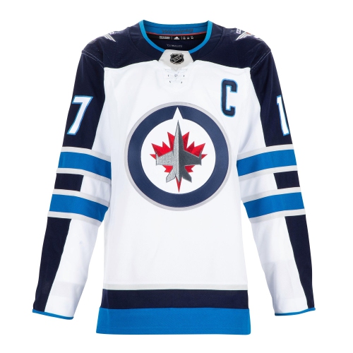 Adam Lowry Autographed Winnipeg Jets White adidas Jersey