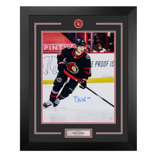 AJ SPORTS  Tim Stutzle Autographed Ottawa Senators Rookie 26X32 Frame