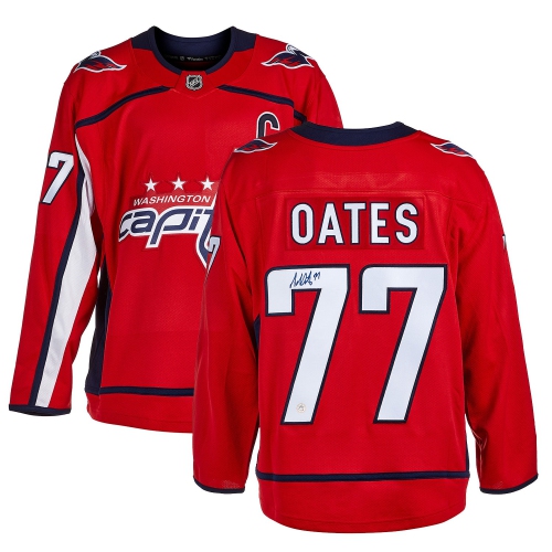 Adam Oates Autographed Washington Capitals Red Fanatics Jersey