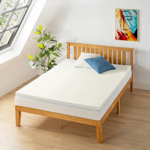 Image 1 de 7.. Surmatelas en mousse à mémoire infusée de gel frais de ViscoLogic Made in Canada Certifié CertiPUR-US