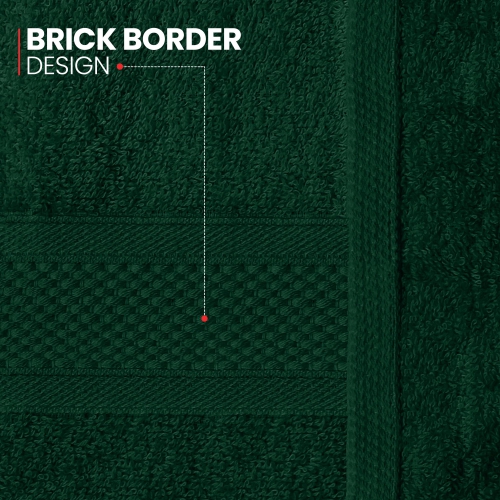 Canadian Linen Imperial Washcloths, 12 Pack, 12”x12”, Soft Absorbent Cotton Lightweight Quick Dry Dish Cloths Set for Homes, Spa, Salons, Hunter Green