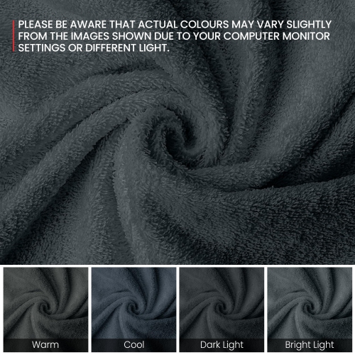 Canadian Linen Imperial Washcloths, 12 Pack, 12”x12”, Lightweight Quick Dry Soft Absorbent Cotton Face Towels Set, Wash Cloth for Salon Home, Dark