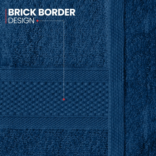 Canadian Linen Imperial Washcloths, 12 Pack, 12”x12”, Lightweight Quick Dry Soft Absorbent Cotton Face Cloths for Home Bathroom, Gyms, Pool, Navy Blue