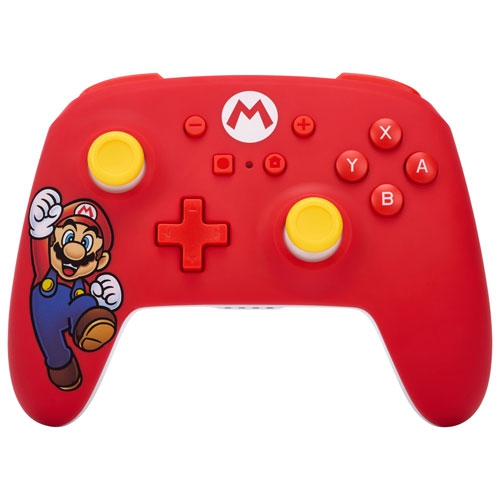 Remis à neuf - manette de jeu sans fil PowerA pour Switch - Mario Joy