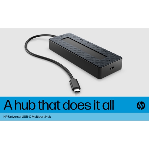 HP  USB-C Multiport Hub for Business - (50H55Ut) In Black 