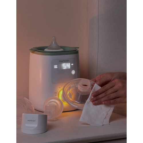 Lingettes pour tire-lait naturel MomCozy pour pièces de tire-lait nettoyant sur le pouce, 30 unités, lingettes pour tire-lait Flash Clean &