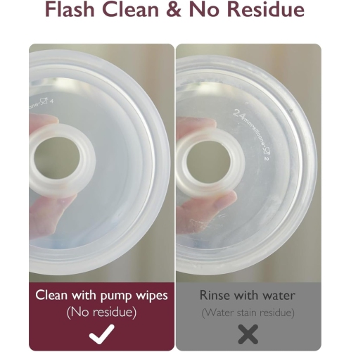 Lingettes pour tire-lait naturel MomCozy pour pièces de tire-lait nettoyant sur le pouce, 30 unités, lingettes pour tire-lait Flash Clean &