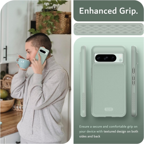 Étui MergeGrip de TUDIA pour Pixel 8 Pro de Google avec MagSafe - Lys verts