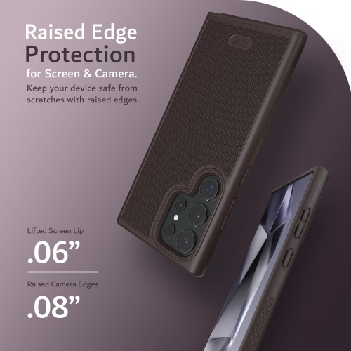 TUDIA MergeGrip Samsung Galaxy S24 Ultra Case Dual Layer - Dark Purple