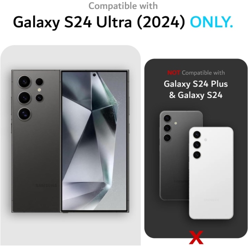 Étui MergeGrip de TUDIA de qualité militaire pour Galaxy S24 Ultra de Samsung - Indigo