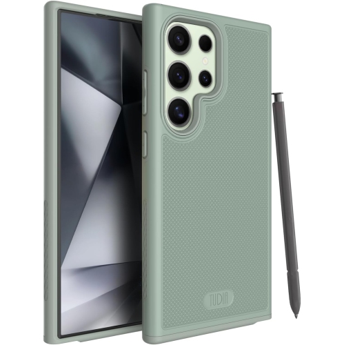 TUDIA MergeGrip Samsung Galaxy S24 Ultra Case Military Grade - Green Lily