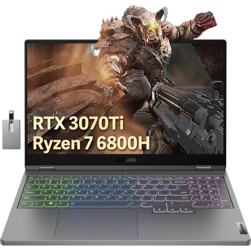 Lenovo Legion 5 Pro 16" QHD 165Hz Gaming Laptop, AMD Ryzen 7 6800H, 2TB SSD, 64GB DDR5, NVIDIA GeForce RTX 3070Ti 8G, 4-Zone RGB Backlit Keyboard, Wi