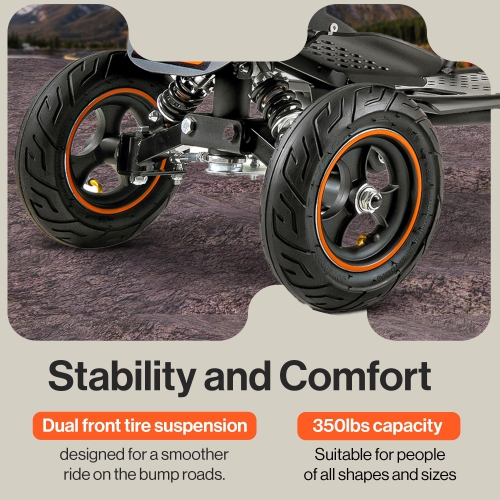SuperHandy Mobility Scooter Explorer – 4 Wheels, 500W Brushless Motor, 48V-2Ah/4Ah Battery, 350LBS Capacity, 6.25mph Top Speed, Lightweight Aluminum