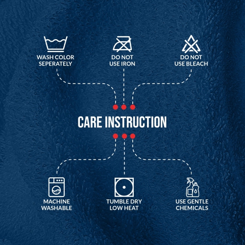 Canadian Linen Imperial Large Bath Towels Set, 27”x54” 4 Pack, Soft Absorbent Lightweight Quick Dry Bathroom Towel for Home, B&B Pool Beach, Navy Blue