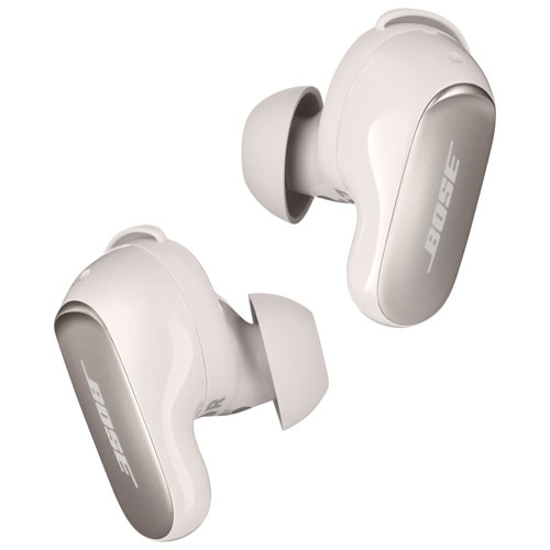 Boîte ouverte - Écouteurs boutons 100 % sans fil à suppression du bruit QuietComfort Ultra de Bose - fumée blanche