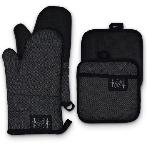 Gant de cuisine en lin canadien, Gant de four en coton éponge 180&nbsp;°C résistant à la chaleur, Coton antidérapant antidérapant, pour cuisson en