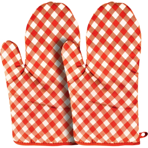 Gants de cuisine en lin canadien, gants de cuisine antidérapants en coton 180&nbsp;°C antidérapant antidérapant en tissu éponge pour la cuisine