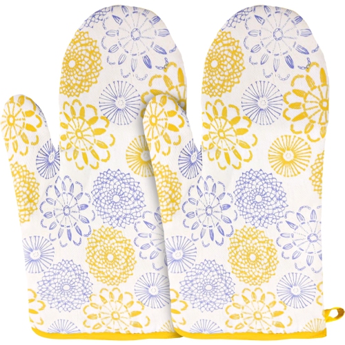 Gants de cuisine en lin canadien, gants de cuisine 180&nbsp;°C en coton résistant à la chaleur antidérapants, gants de cuisine lavables à la machine,