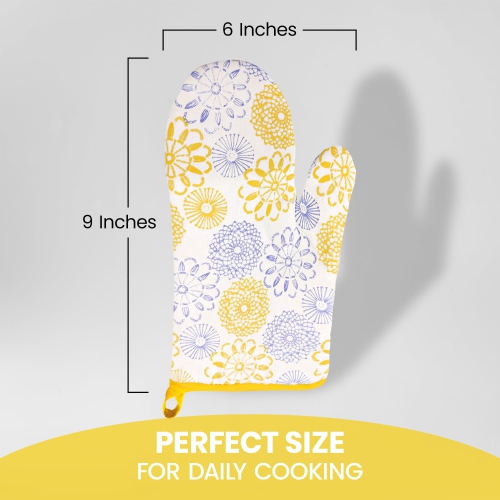 Gants de cuisine en lin canadien, gants de cuisine 180 °C en coton résistant à la chaleur antidérapants, gants de cuisine lavables à la machine,