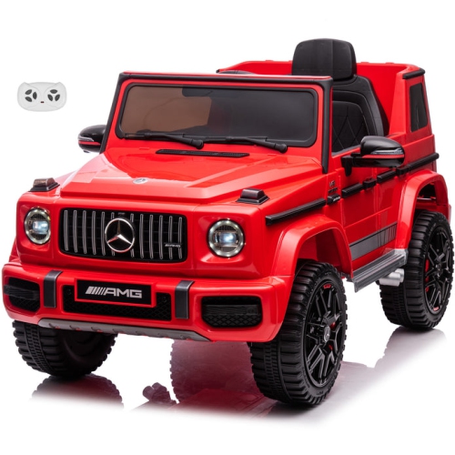 VOLTZ TOYS Licensed AMG G63, 24V Electric Kids' Ride On Car with Parental Remote Control, LED Lights, Leather Seat and MP3