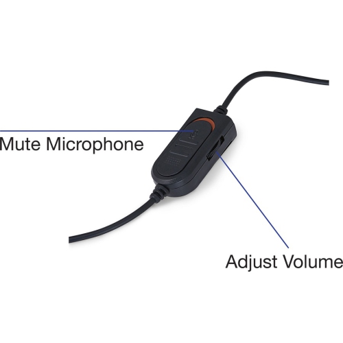 Verbatim On-ear Headsets with Mic - Black