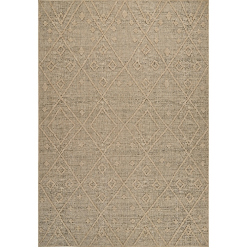 RUG BRANCH  Hogar Boho Abstract Indoor Outdoor Area Rug Beige In Brown