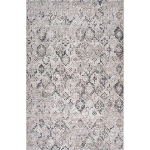 Rug Branch Atlas Modern Fractal Indoor Area Rug, Beige Grey