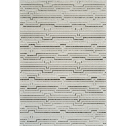 RUG BRANCH  Maise Modern Abstract Indoor Outdoor Area Rug, Cream In Beige