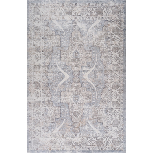 RUG BRANCH  Asala Traditional Oriental Blue/grey Indoor Area Rug