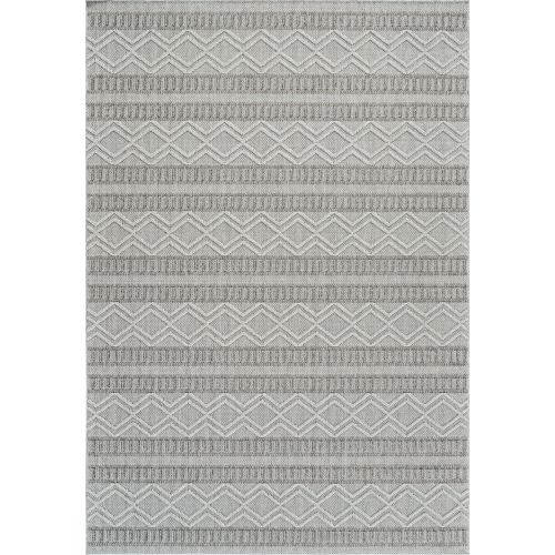 RUG BRANCH  Arvid Contemporary Chevron Grey/beige Indoor Area Rug