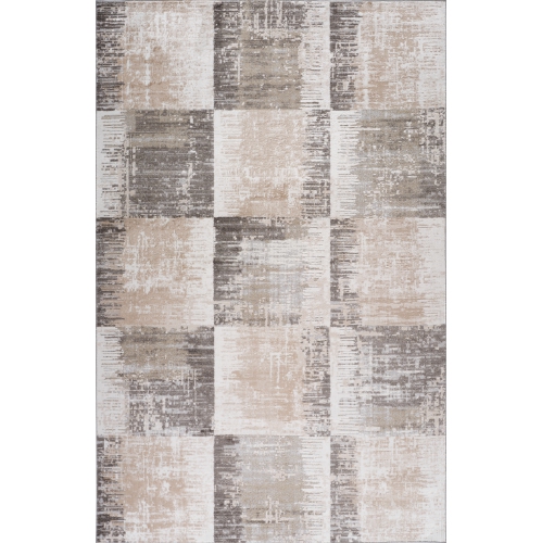 Tapis d'intérieur moderne Rug Branch cadence, beige brun