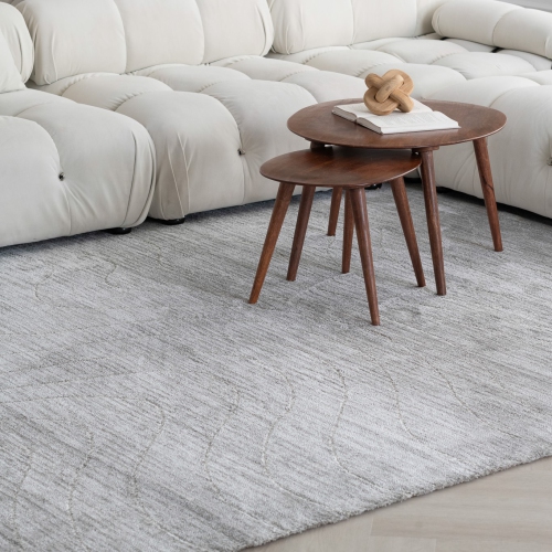 Rug Branch Casa Boho Abstract Indoor Area Rug, Grey