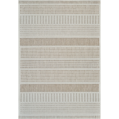 RUG BRANCH  Maise Modern Abstract Indoor Outdoor Area Rug, Beige - In Brown