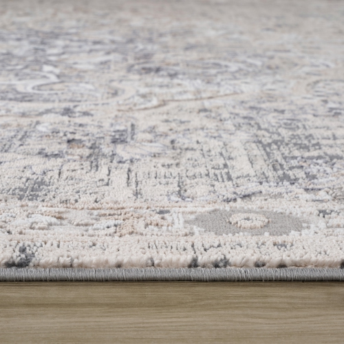 Rug Branch Atlas Distressed Classic Indoor Area Rug, Grey Beige