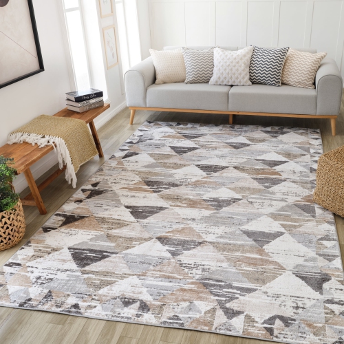 Rug Branch Cadence Modern Abstract Indoor Area Rug, Beige Cream