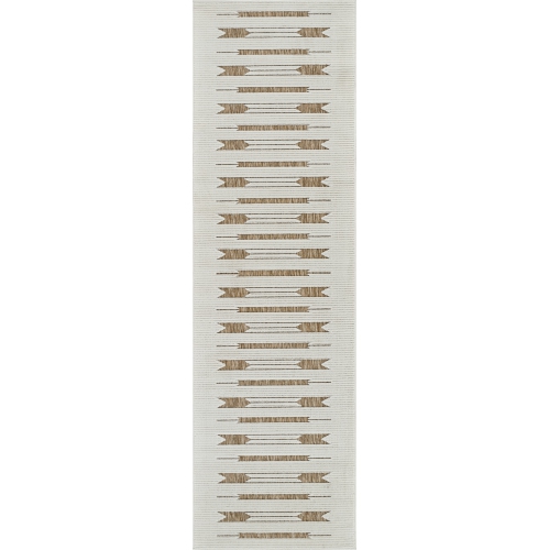 Rug Branch Maise Modern Abstract Indoor Outdoor Area Rug, Beige Brown