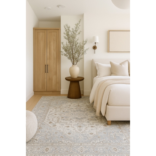 Rug Branch Nomad Modern Persian Indoor Area Rug, Grey Beige