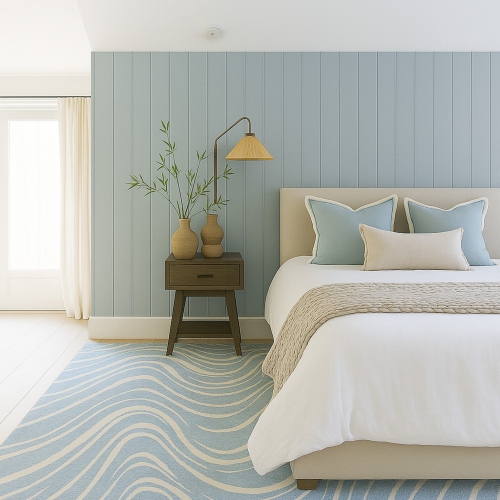 Rug Branch Nomad Modern Abstract Indoor Area Rug, Blue Beige