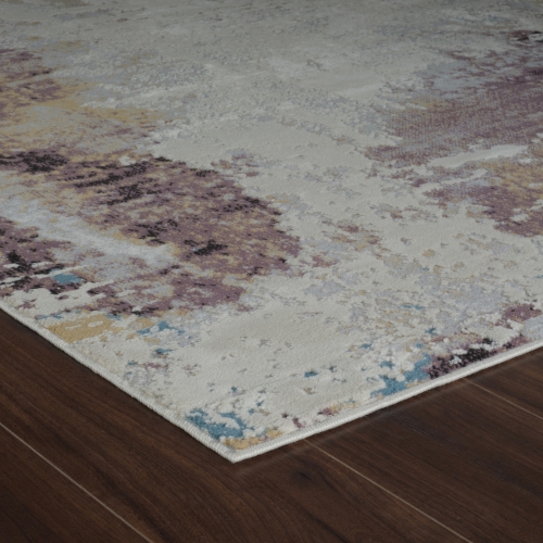 Rug Branch Nomad Distressed Abstract Indoor Area Rug, Beige Blue