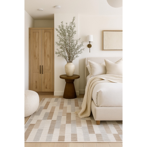 Rug Branch Nomad Modern Abstract Indoor Area Rug, Beige Brown