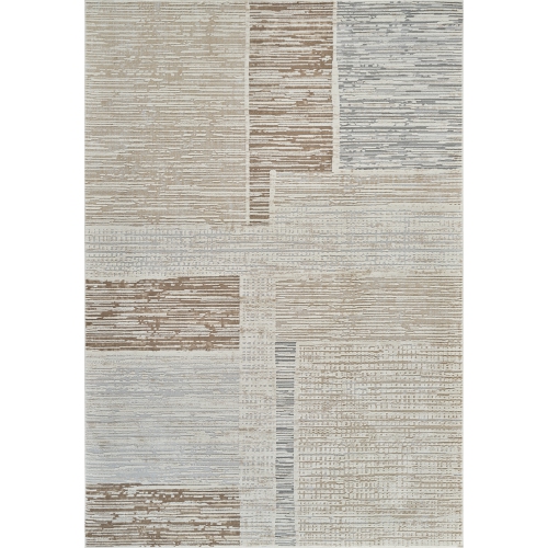 RUG BRANCH  Nomad Modern Abstract Indoor Area Rug, Beige In Brown